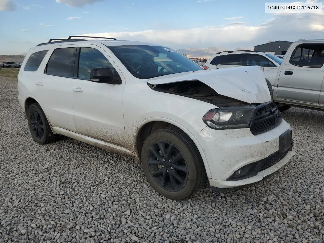 2018 Dodge Durango Gt VIN: 1C4RDJDGXJC116718 Lot: 76378254