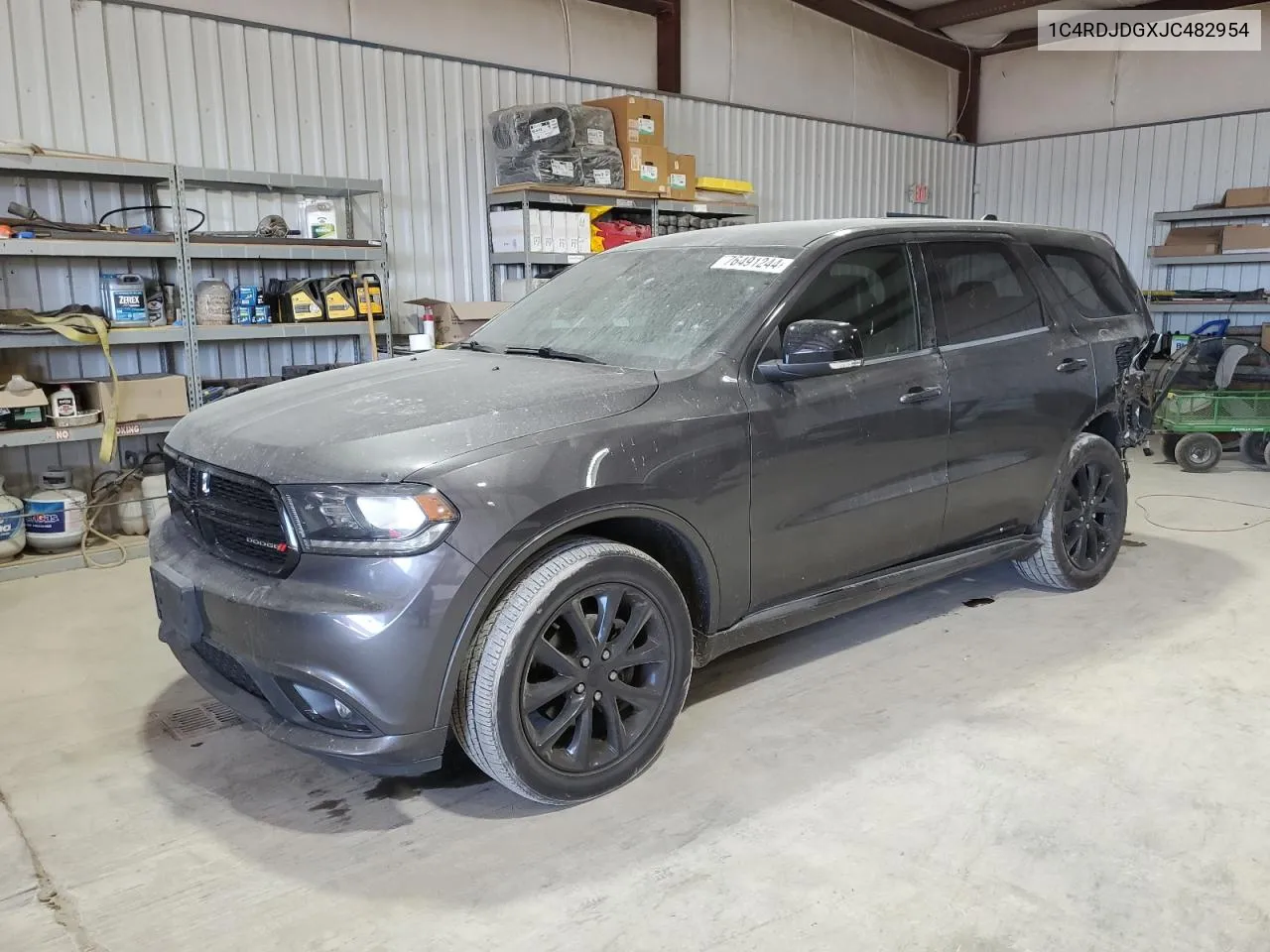 2018 Dodge Durango Gt VIN: 1C4RDJDGXJC482954 Lot: 76491244