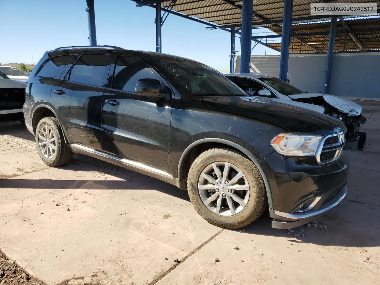 2018 Dodge Durango Sxt VIN: 1C4RDJAG0JC242512 Lot: 76810384