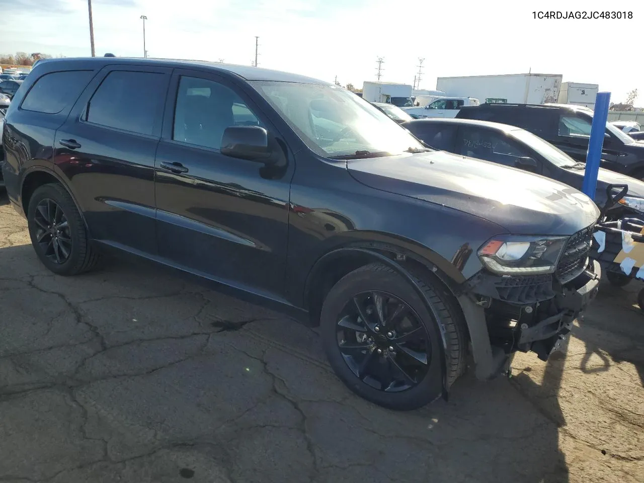 2018 Dodge Durango Sxt VIN: 1C4RDJAG2JC483018 Lot: 77843694