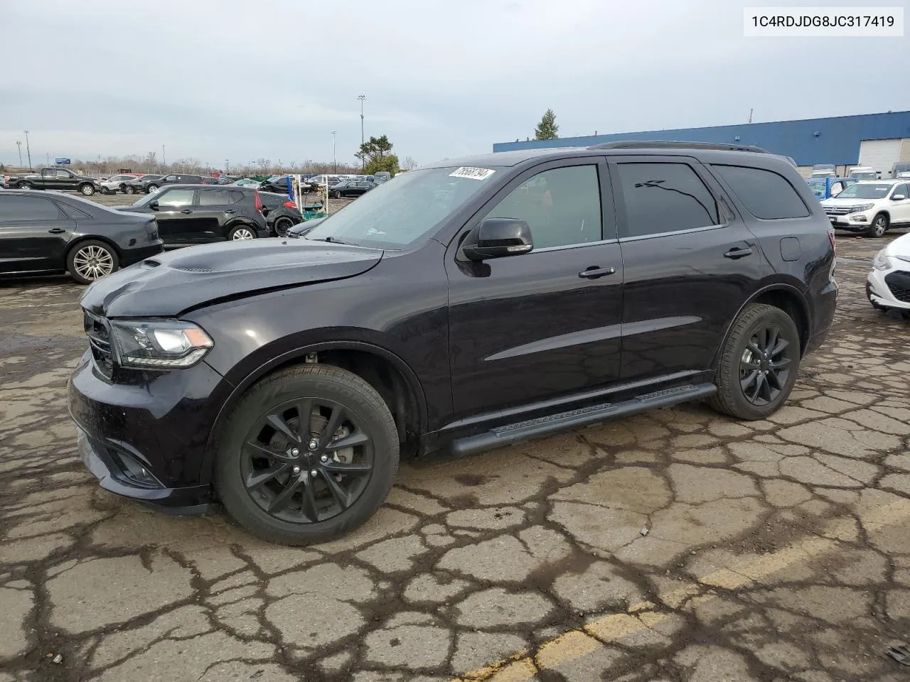 2018 Dodge Durango Gt VIN: 1C4RDJDG8JC317419 Lot: 78568794