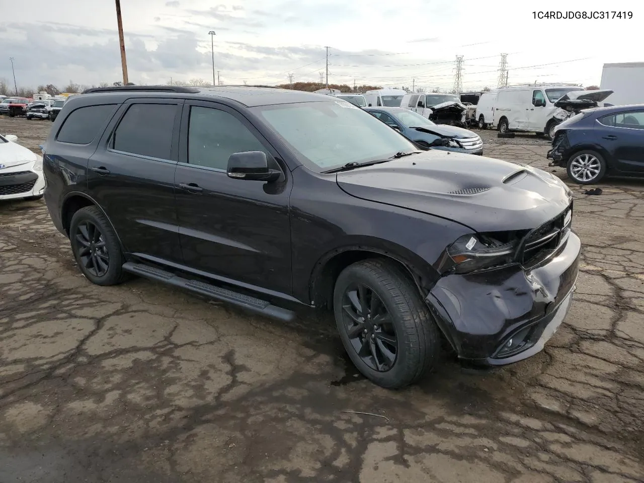 2018 Dodge Durango Gt VIN: 1C4RDJDG8JC317419 Lot: 78568794