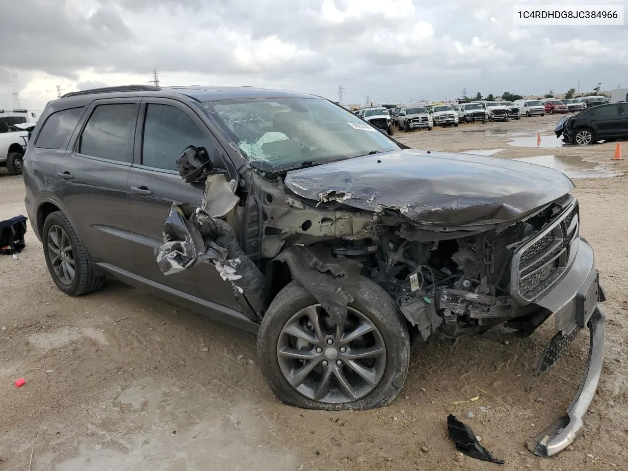 2018 Dodge Durango Gt VIN: 1C4RDHDG8JC384966 Lot: 78825744