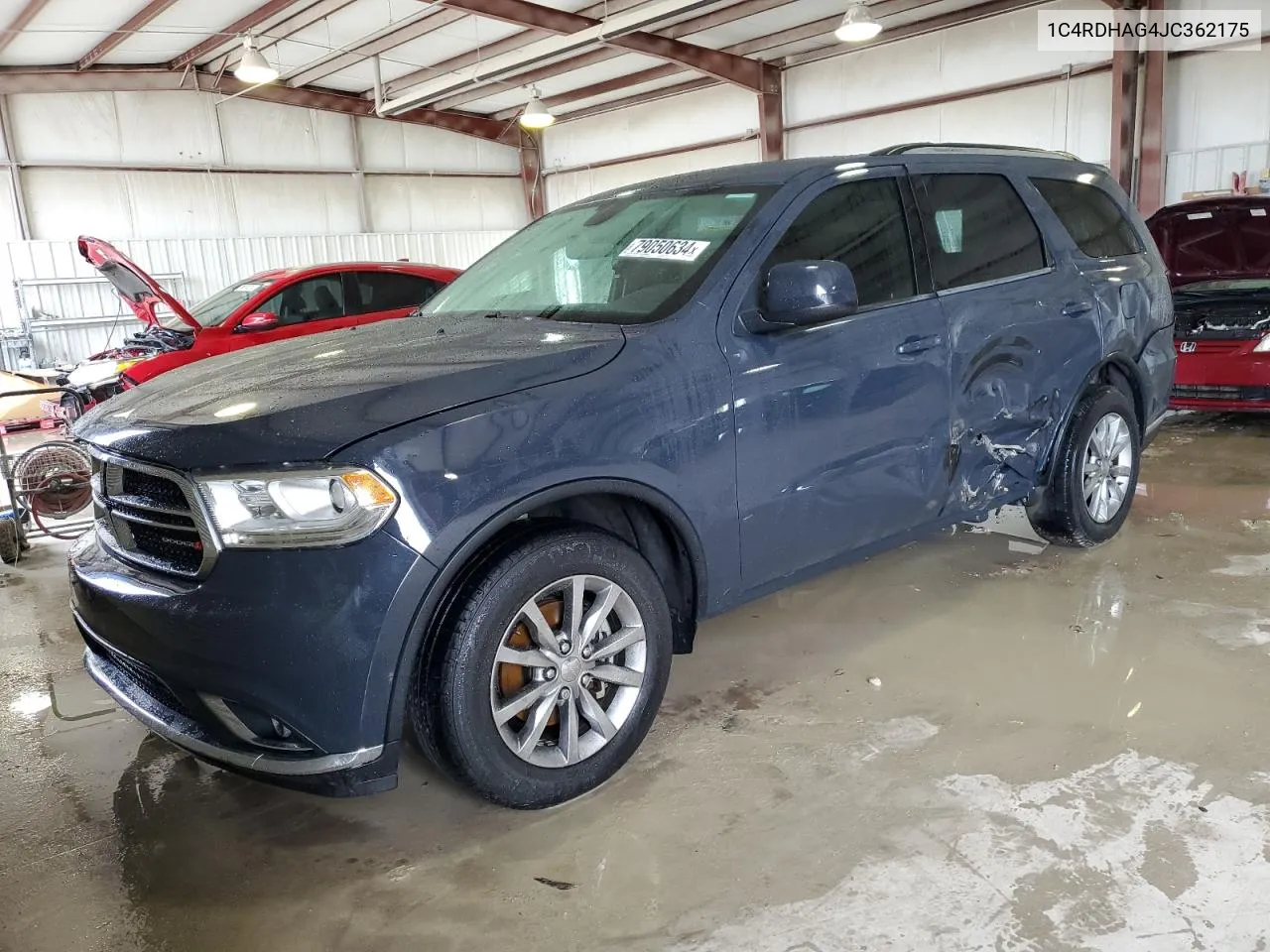 2018 Dodge Durango Sxt VIN: 1C4RDHAG4JC362175 Lot: 79050634