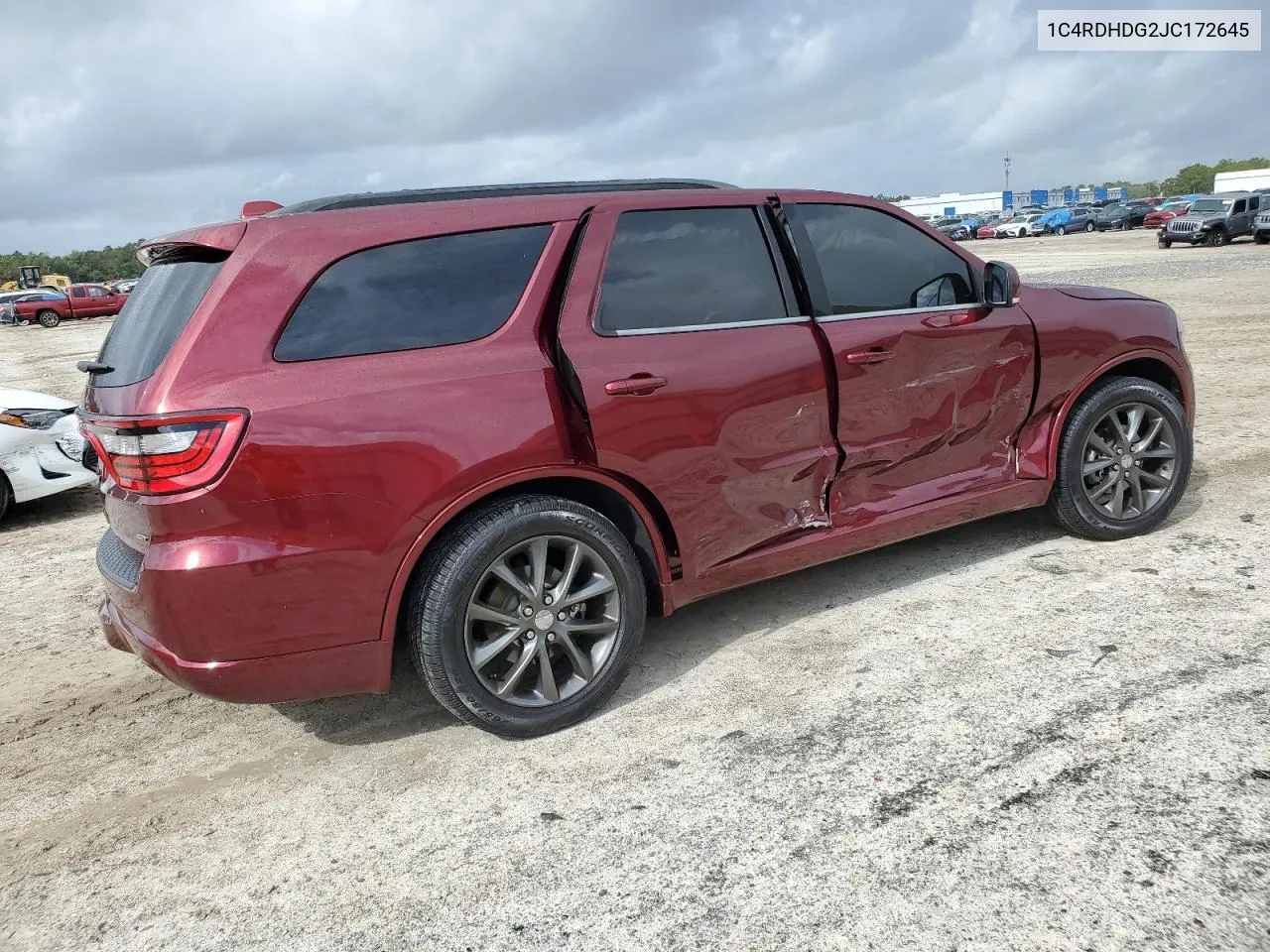 2018 Dodge Durango Gt VIN: 1C4RDHDG2JC172645 Lot: 79643214