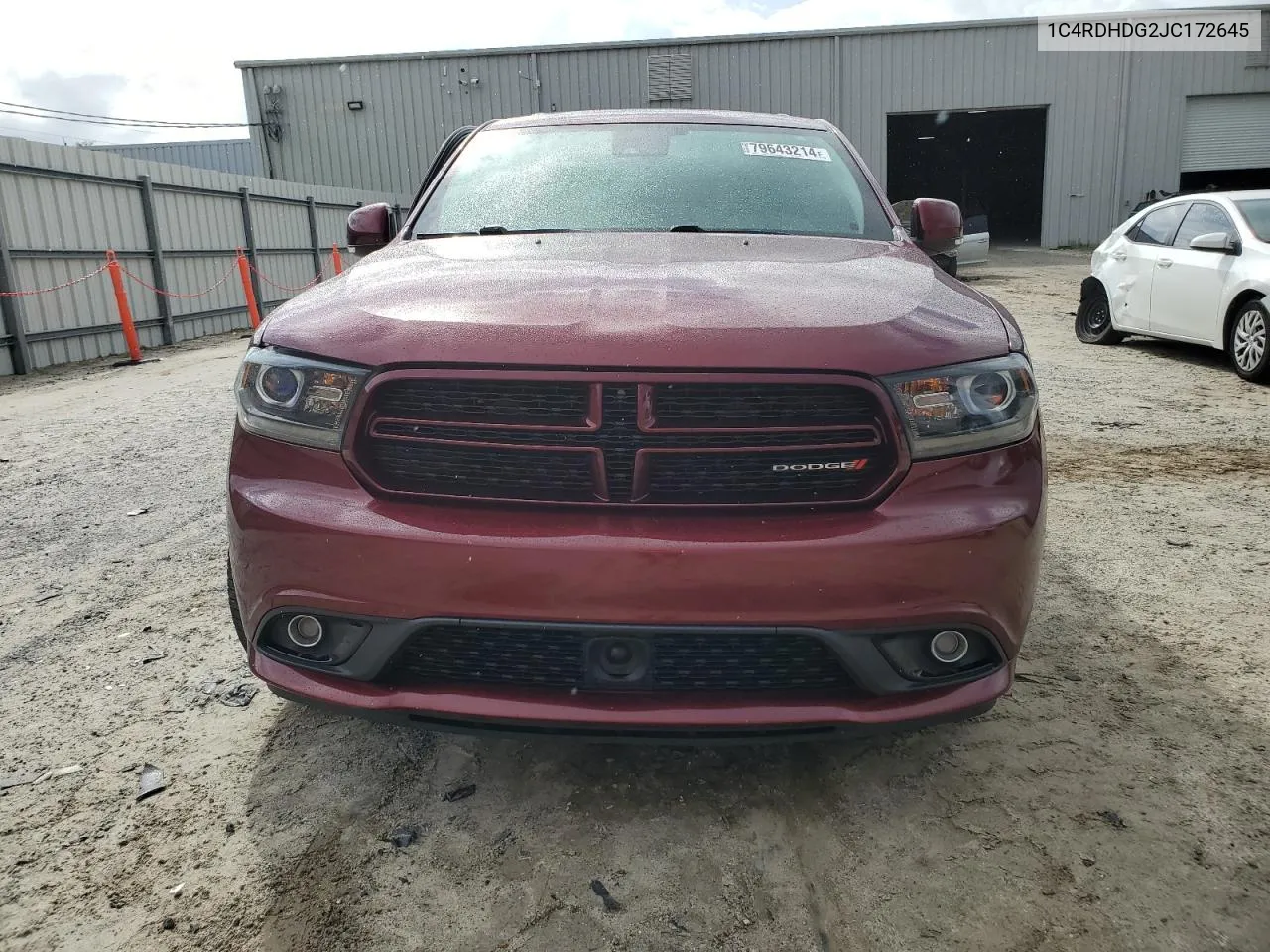 2018 Dodge Durango Gt VIN: 1C4RDHDG2JC172645 Lot: 79643214