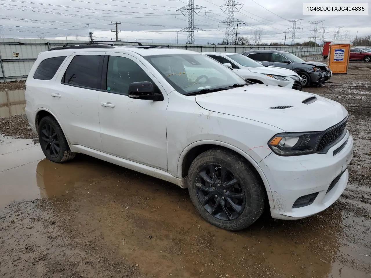 2018 Dodge Durango R/T VIN: 1C4SDJCTXJC404836 Lot: 79689034