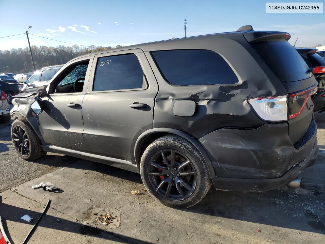 2018 Dodge Durango Srt VIN: 1C4SDJGJ0JC242966 Lot: 79837324