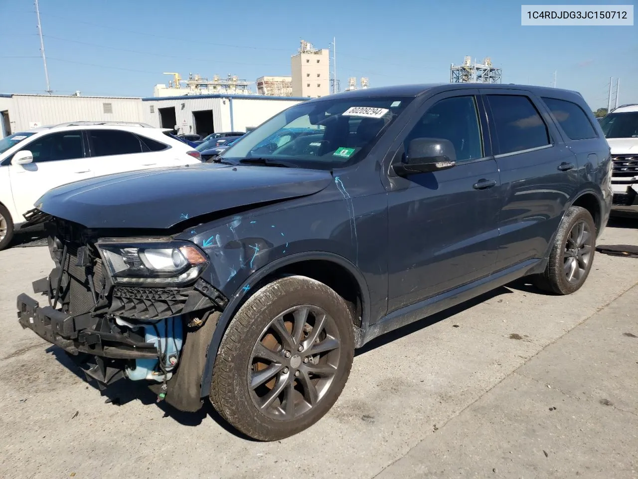 2018 Dodge Durango Gt VIN: 1C4RDJDG3JC150712 Lot: 80209294