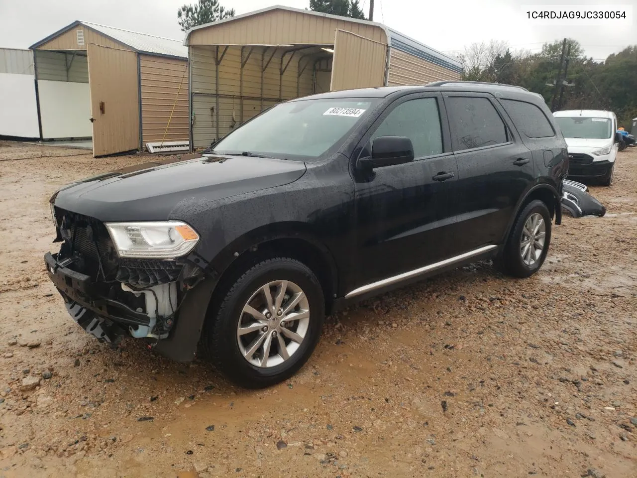 2018 Dodge Durango Sxt VIN: 1C4RDJAG9JC330054 Lot: 80273594