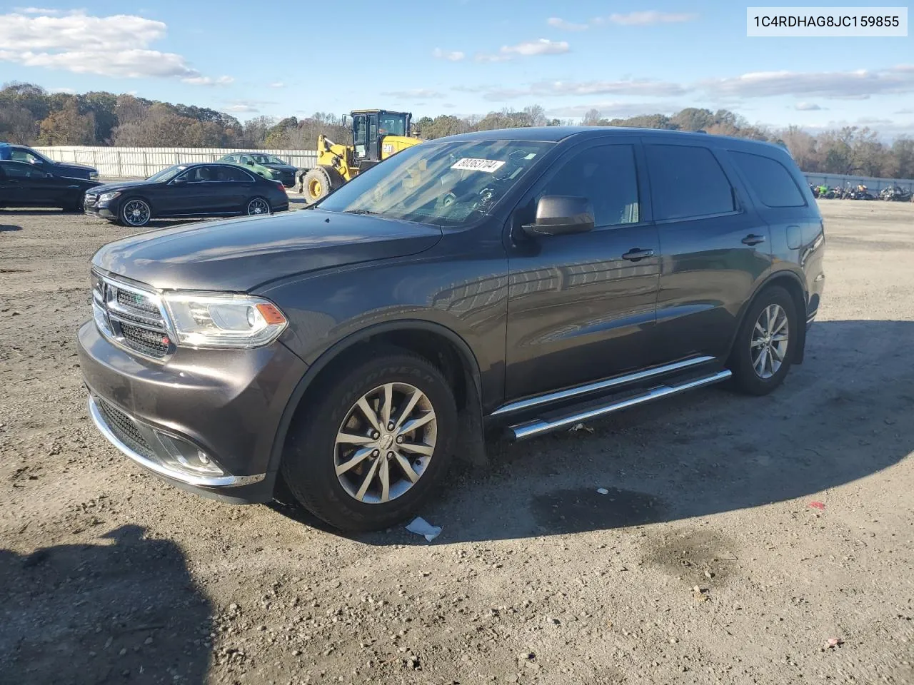 2018 Dodge Durango Sxt VIN: 1C4RDHAG8JC159855 Lot: 80363704