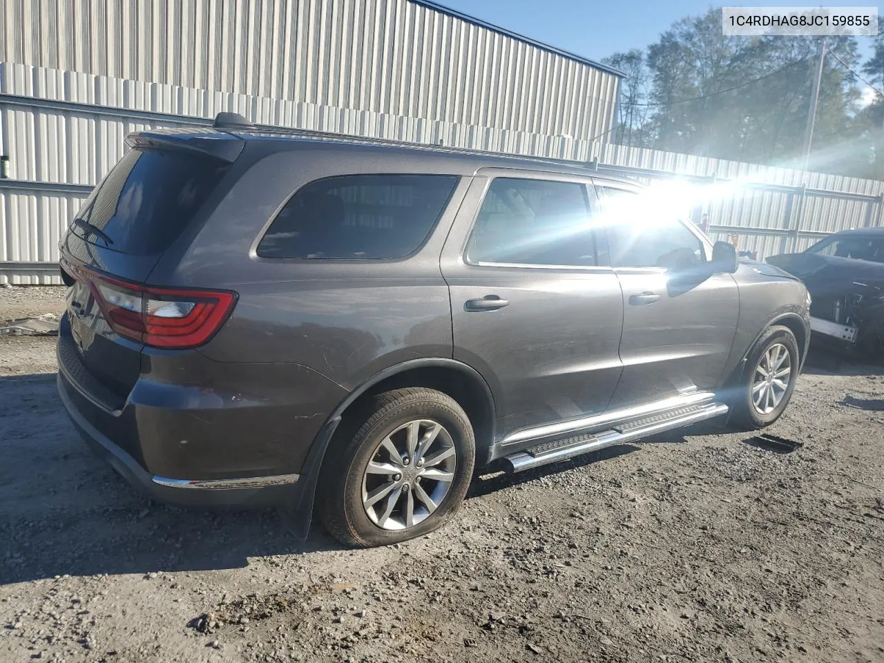 2018 Dodge Durango Sxt VIN: 1C4RDHAG8JC159855 Lot: 80363704