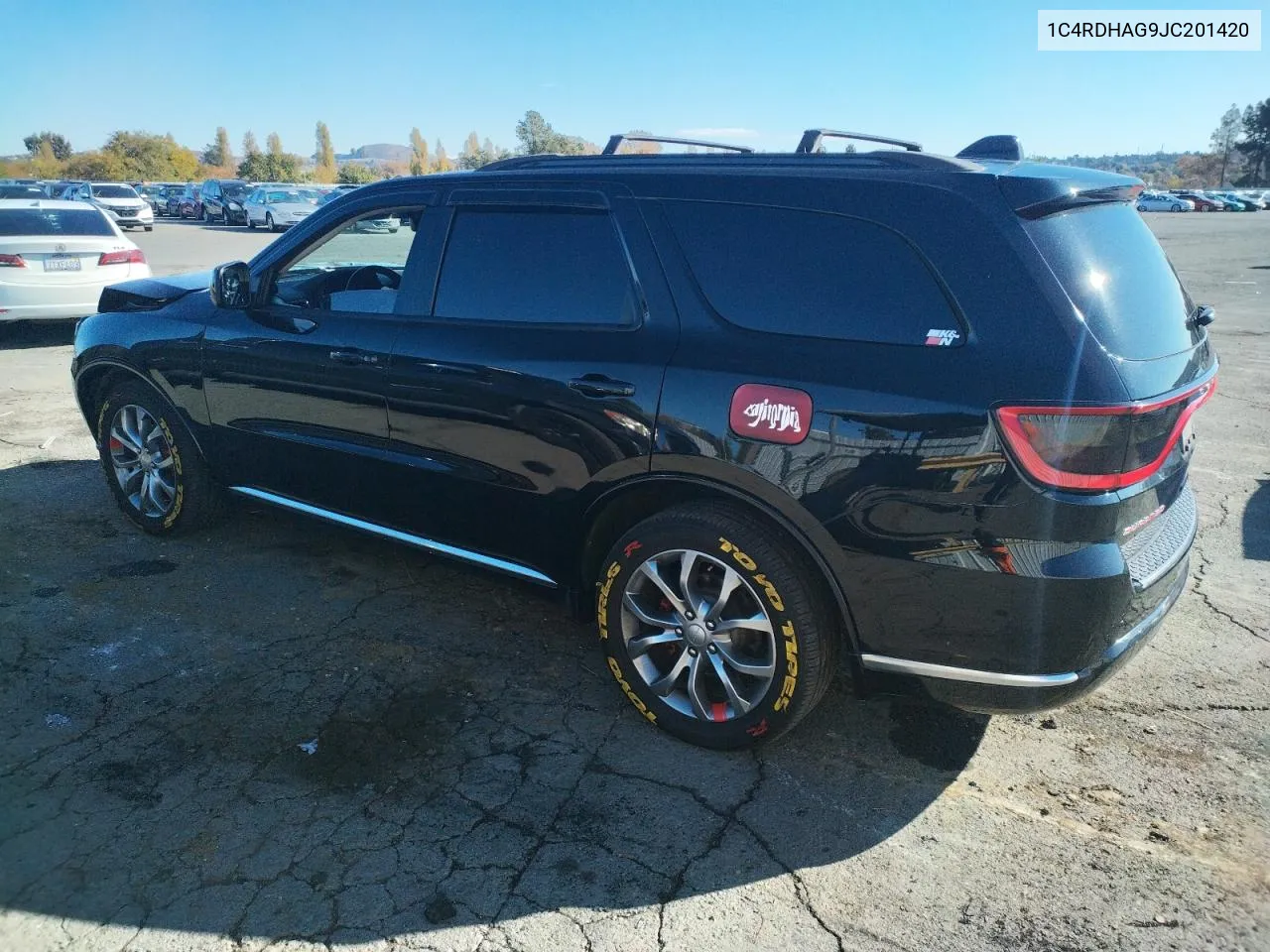 2018 Dodge Durango Sxt VIN: 1C4RDHAG9JC201420 Lot: 80565204