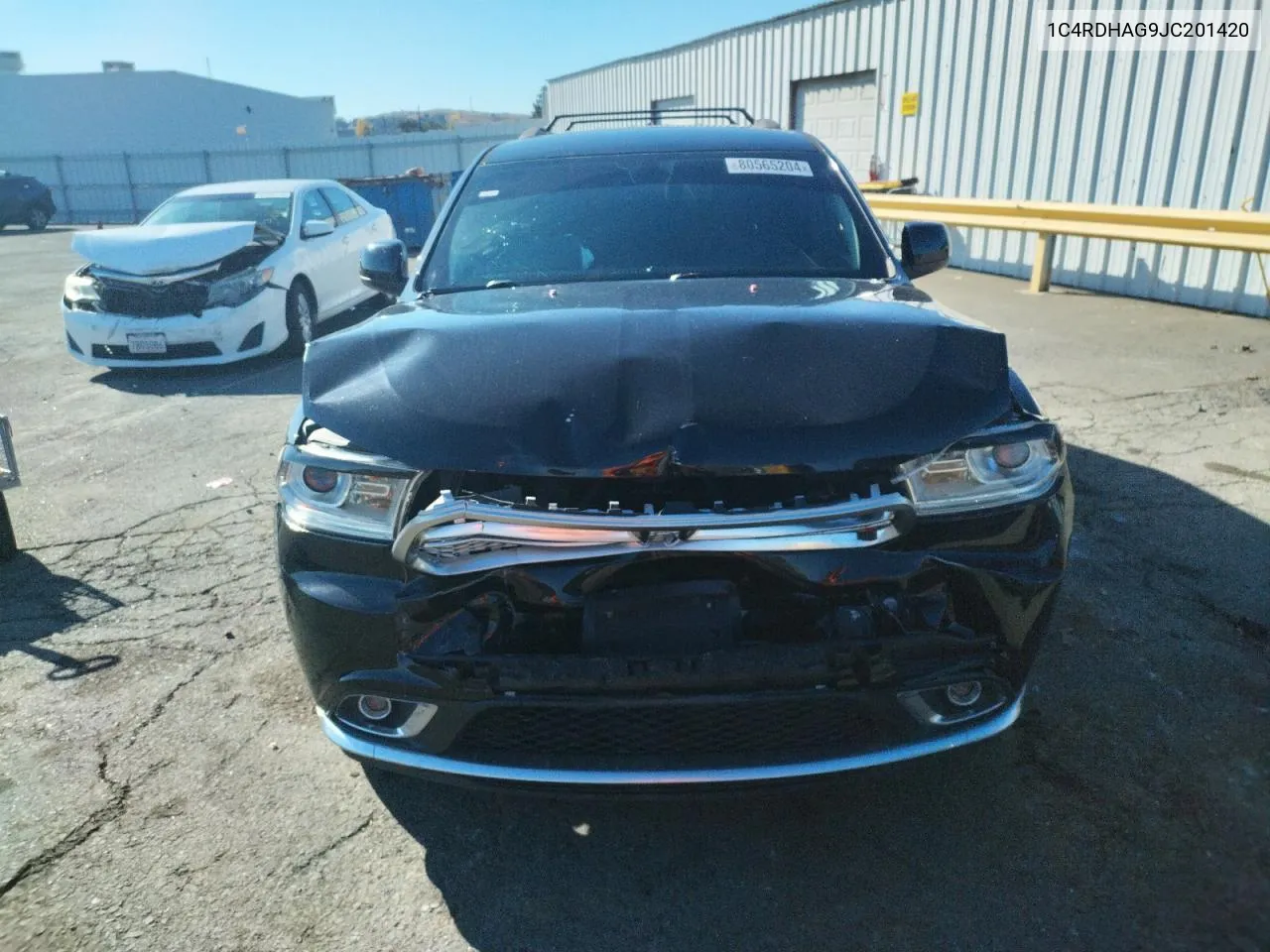 2018 Dodge Durango Sxt VIN: 1C4RDHAG9JC201420 Lot: 80565204