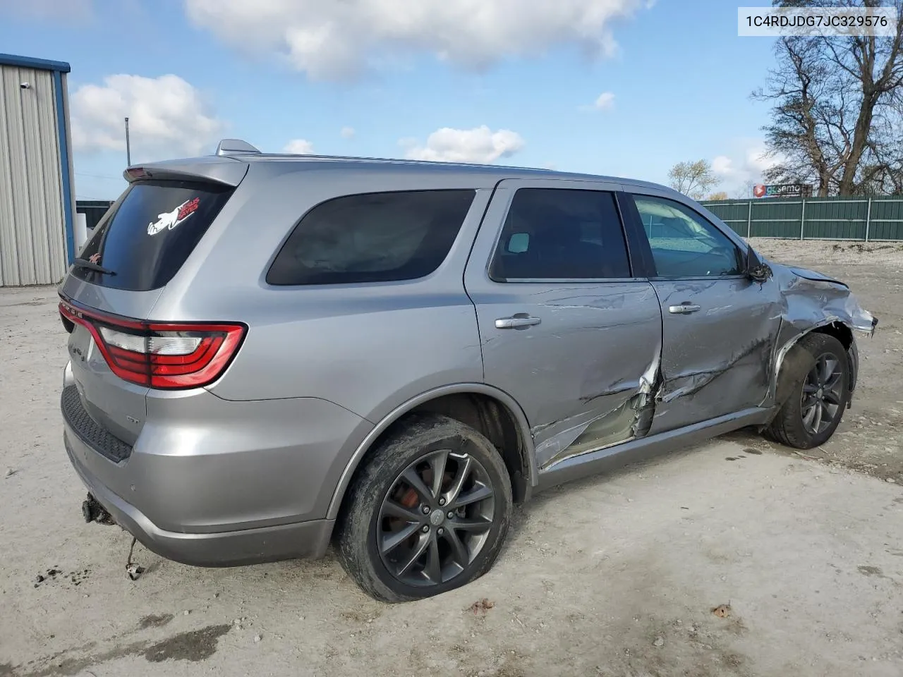 2018 Dodge Durango Gt VIN: 1C4RDJDG7JC329576 Lot: 80792574