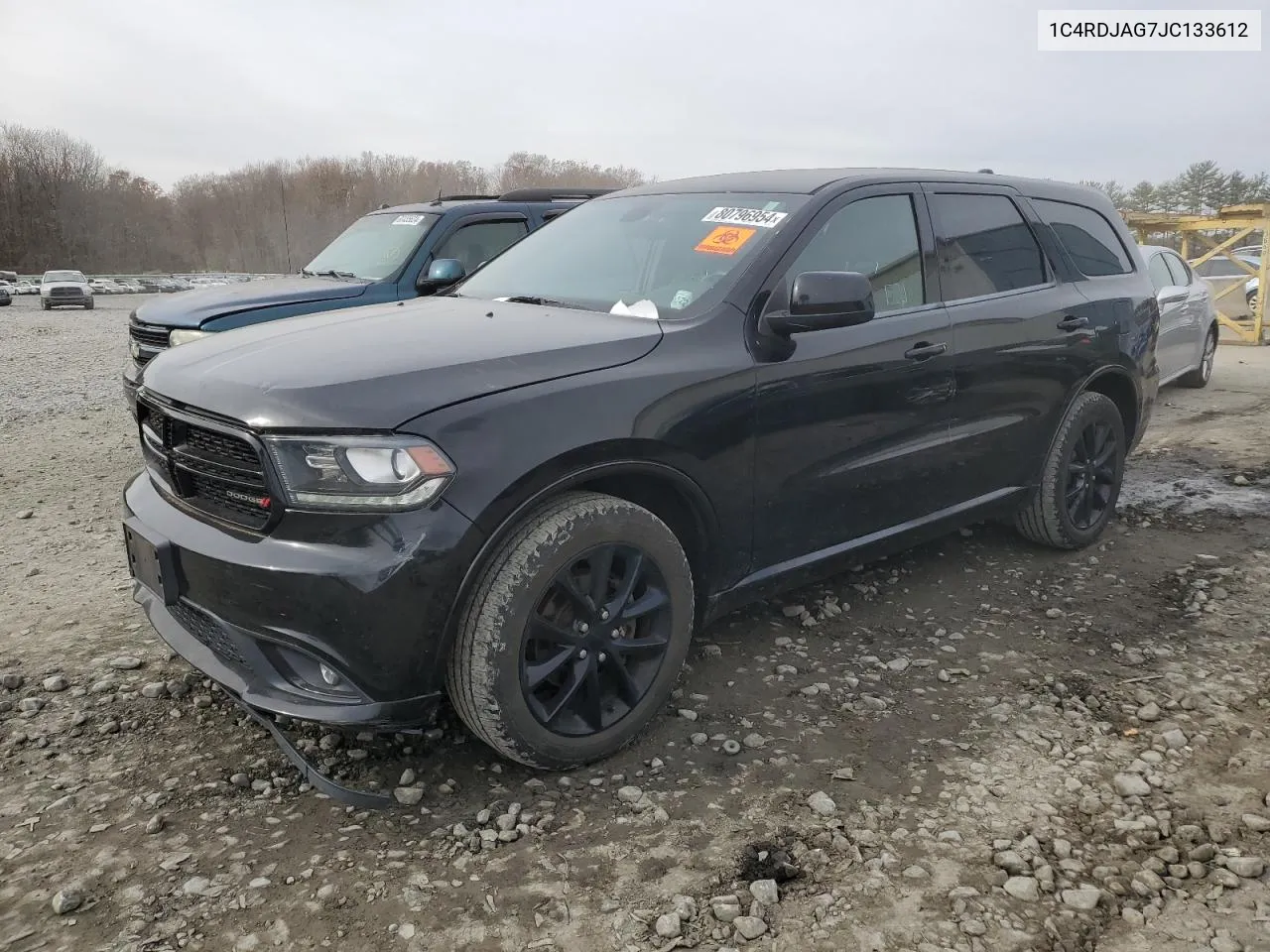 2018 Dodge Durango Sxt VIN: 1C4RDJAG7JC133612 Lot: 80796954