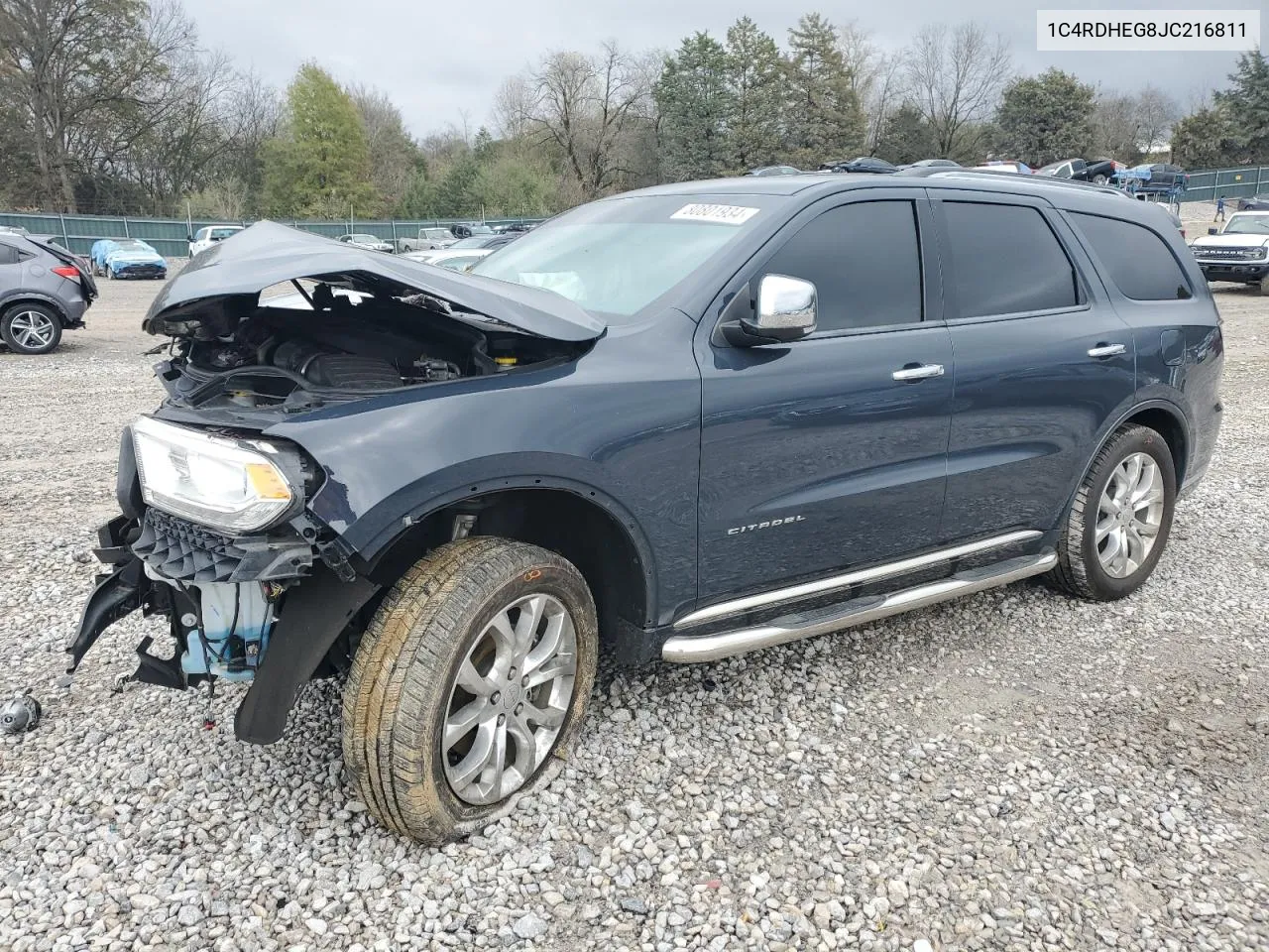 2018 Dodge Durango Citadel VIN: 1C4RDHEG8JC216811 Lot: 80801934