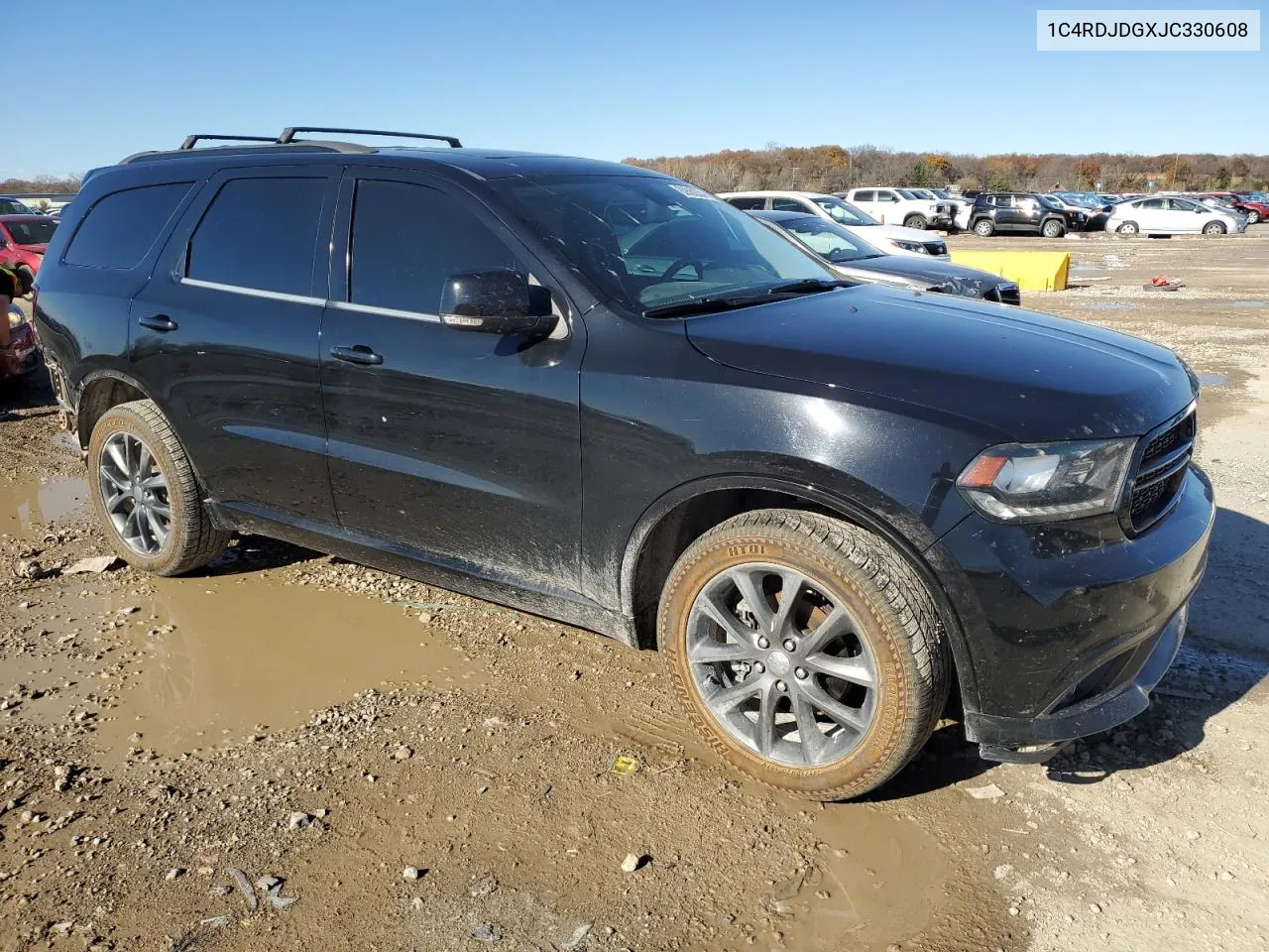 2018 Dodge Durango Gt VIN: 1C4RDJDGXJC330608 Lot: 80862354