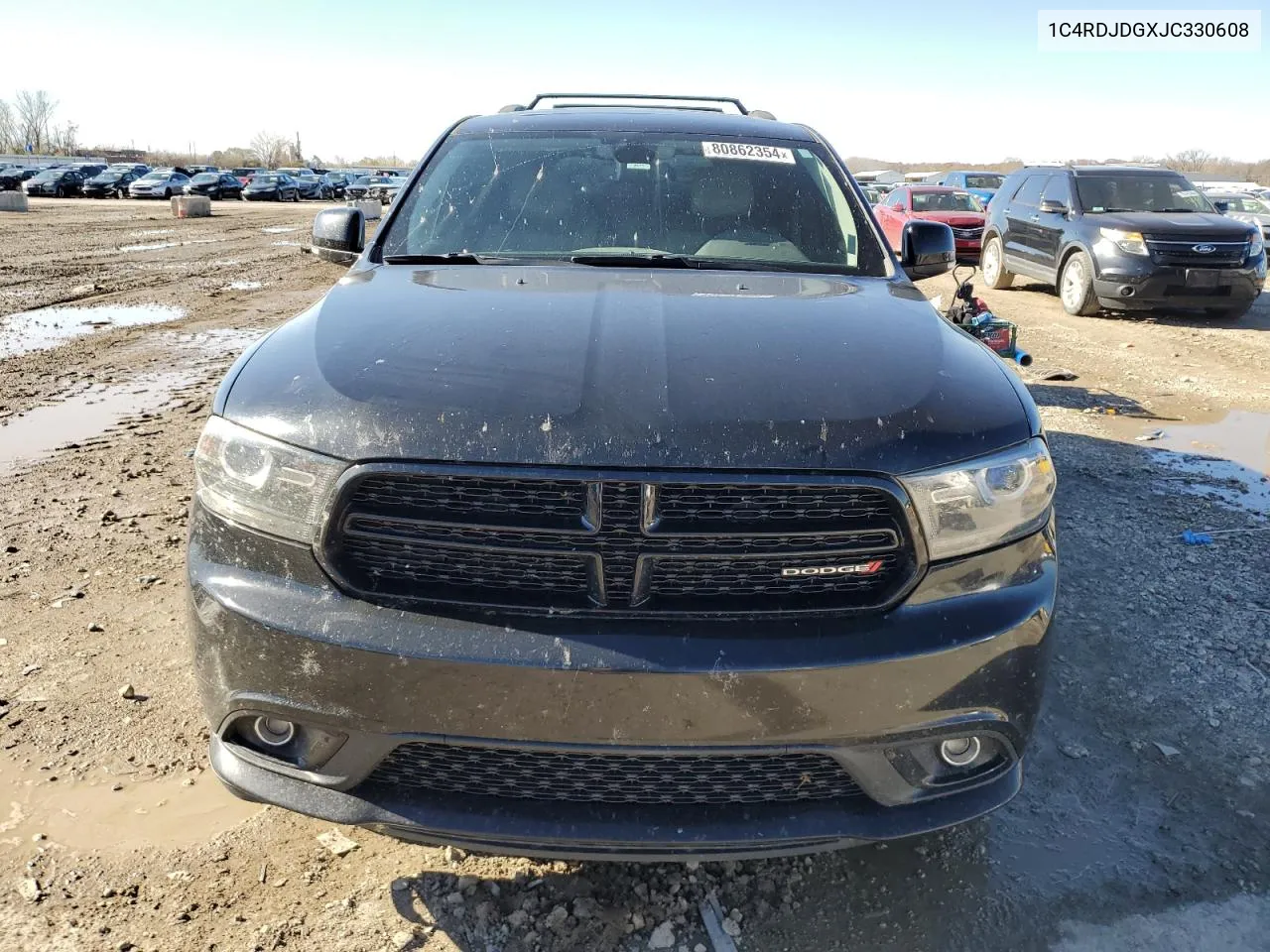 2018 Dodge Durango Gt VIN: 1C4RDJDGXJC330608 Lot: 80862354