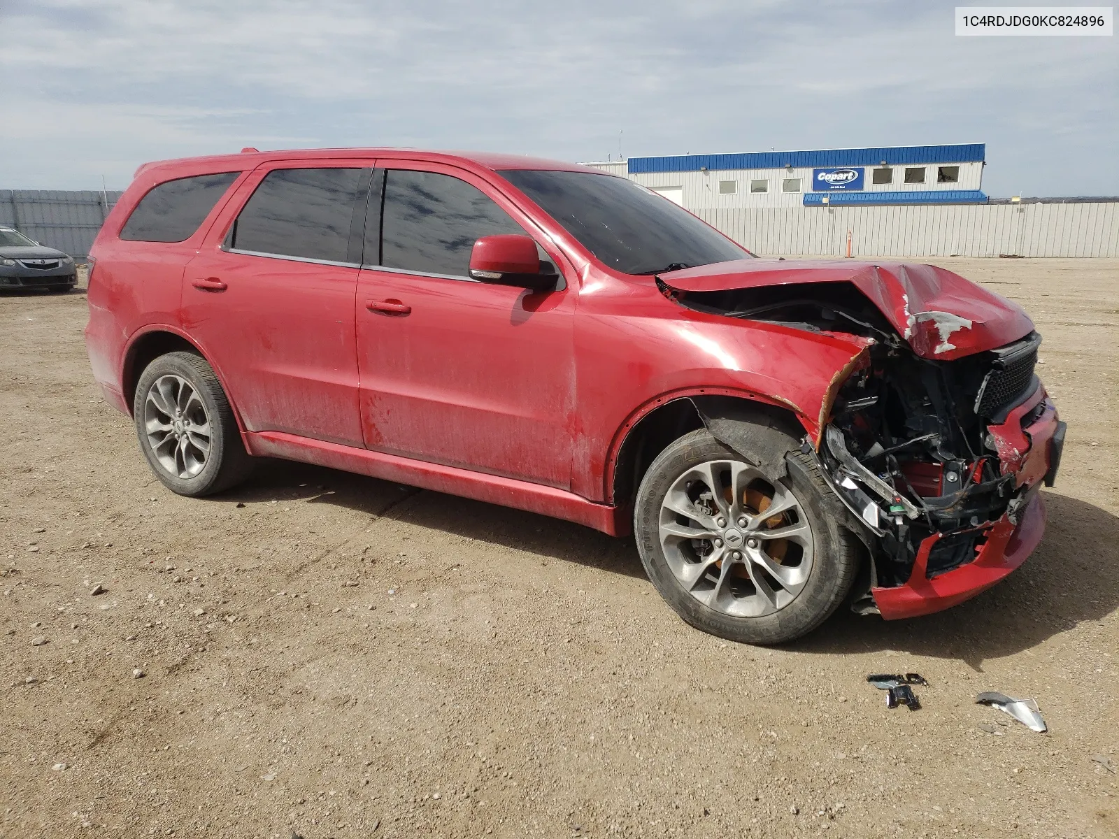 2019 Dodge Durango Gt VIN: 1C4RDJDG0KC824896 Lot: 50686384