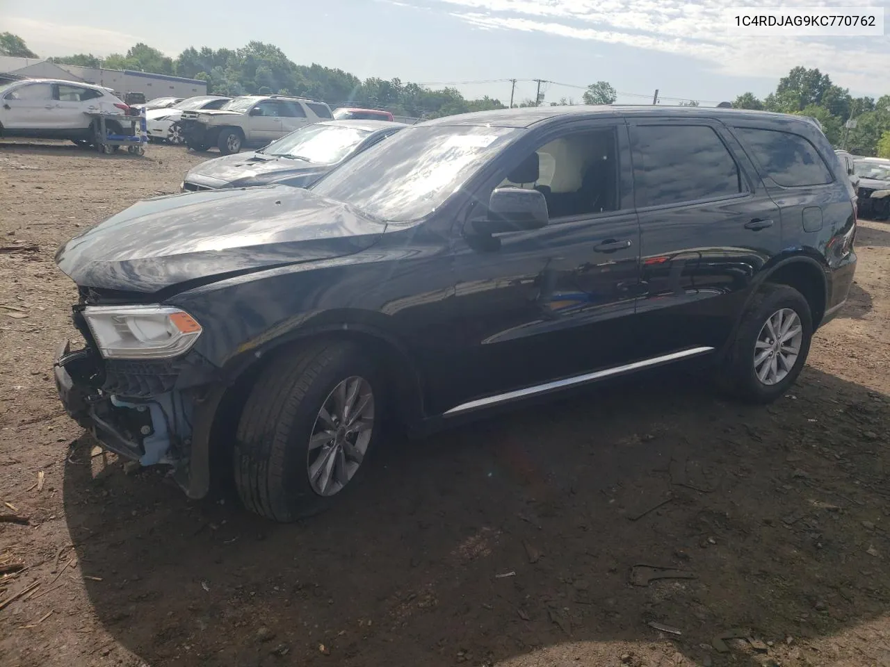 2019 Dodge Durango Sxt VIN: 1C4RDJAG9KC770762 Lot: 57506114