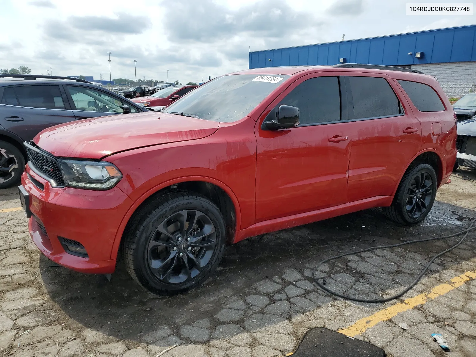 2019 Dodge Durango Gt VIN: 1C4RDJDG0KC827748 Lot: 65413264