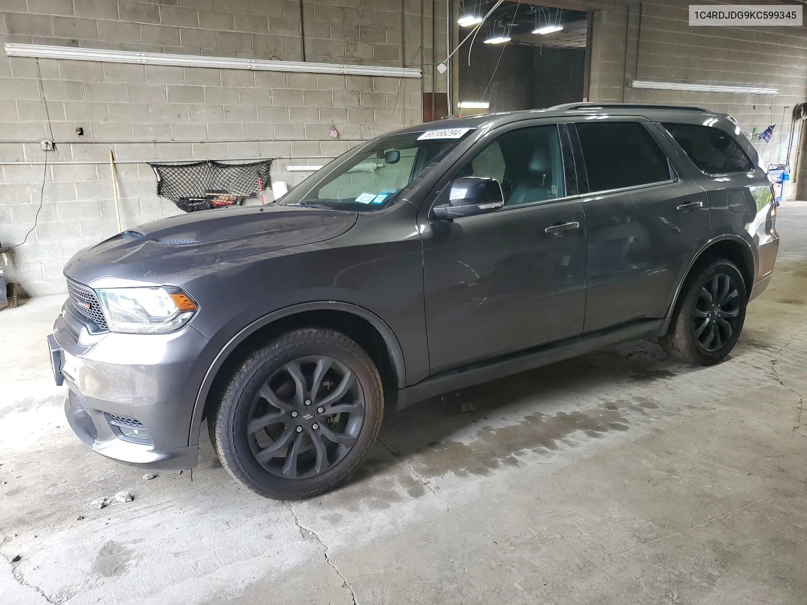 2019 Dodge Durango Gt VIN: 1C4RDJDG9KC599345 Lot: 66166294