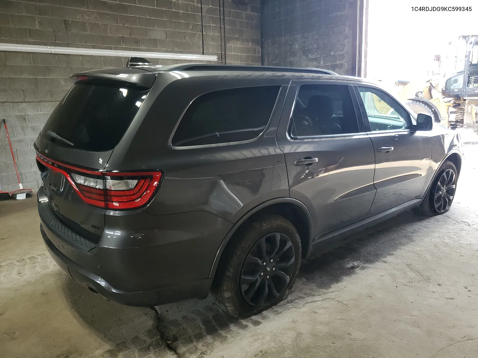 2019 Dodge Durango Gt VIN: 1C4RDJDG9KC599345 Lot: 66166294