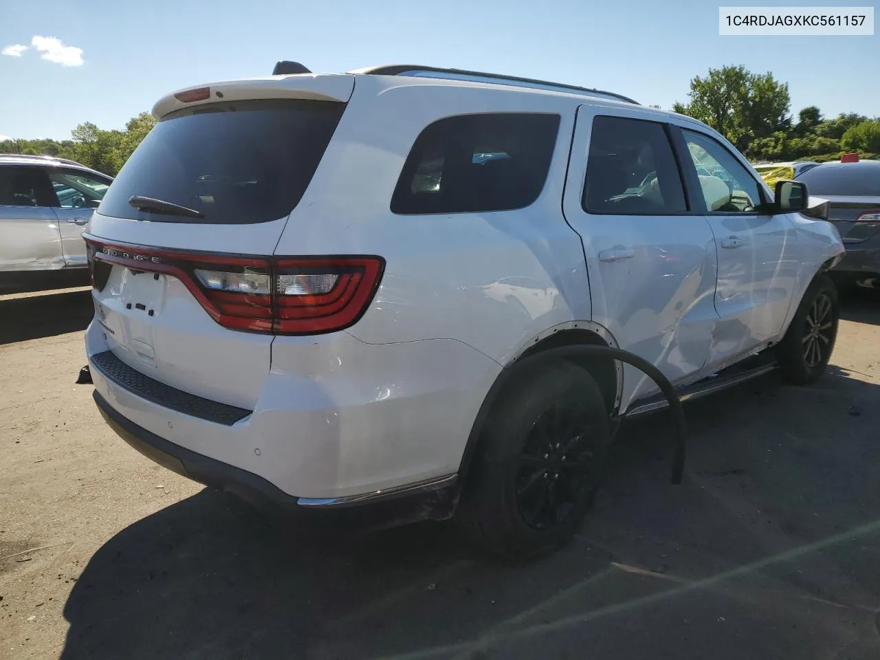 2019 Dodge Durango Sxt VIN: 1C4RDJAGXKC561157 Lot: 67082164