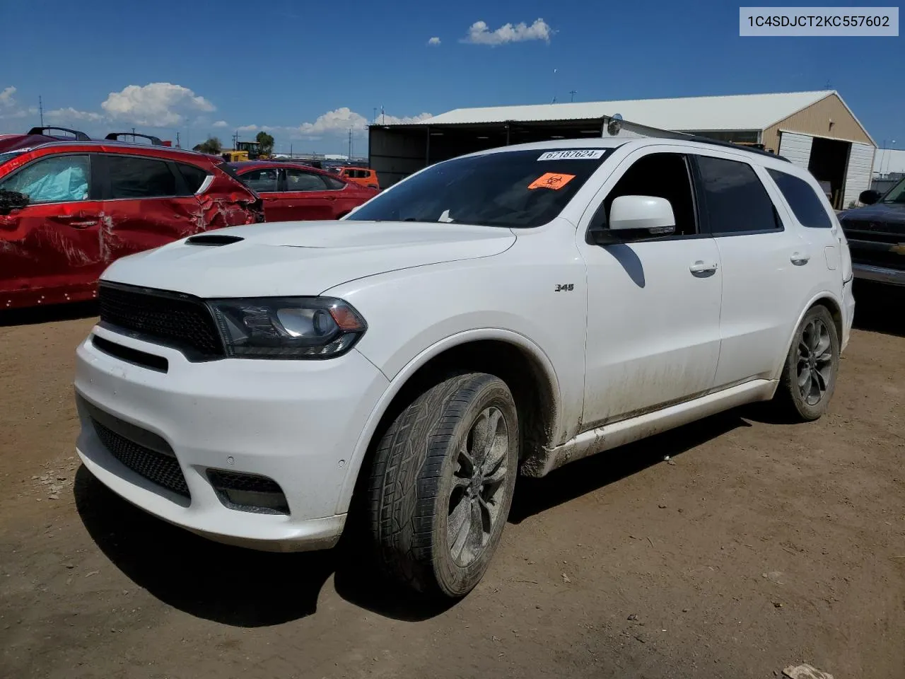 2019 Dodge Durango R/T VIN: 1C4SDJCT2KC557602 Lot: 67187624