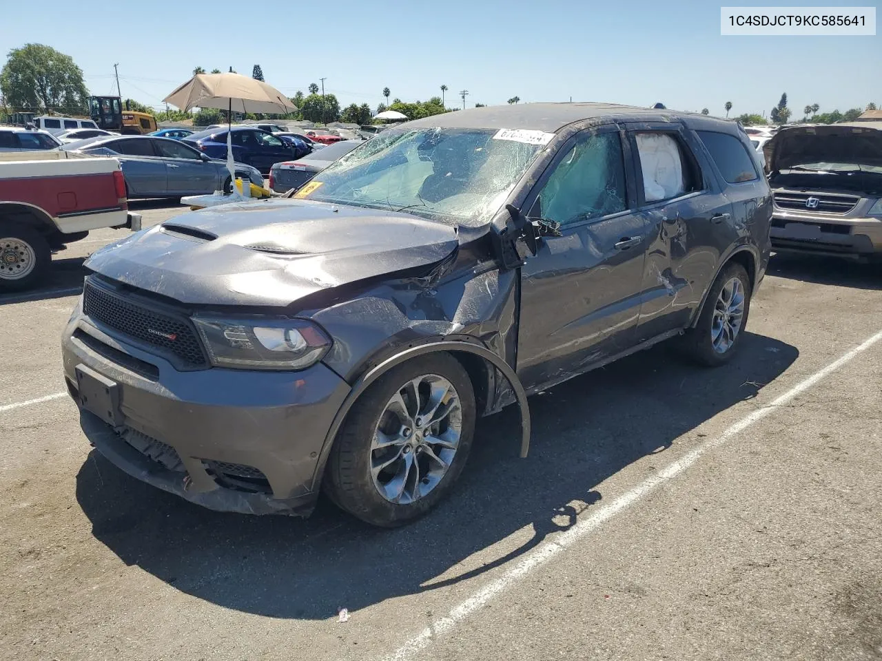 2019 Dodge Durango R/T VIN: 1C4SDJCT9KC585641 Lot: 67680324