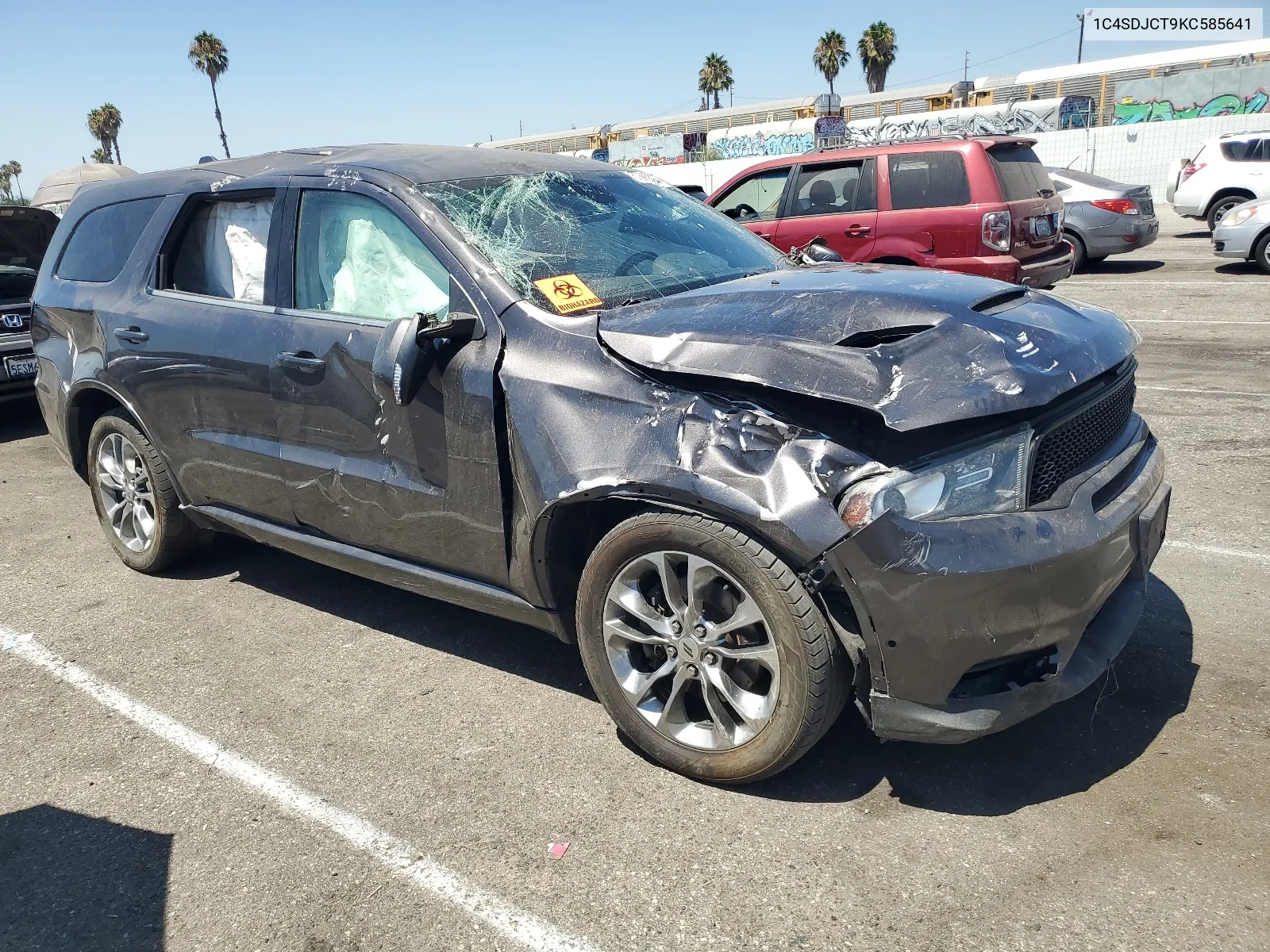 2019 Dodge Durango R/T VIN: 1C4SDJCT9KC585641 Lot: 67680324