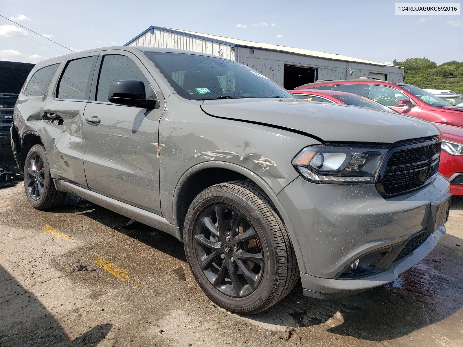 2019 Dodge Durango Sxt VIN: 1C4RDJAG0KC692016 Lot: 68059114