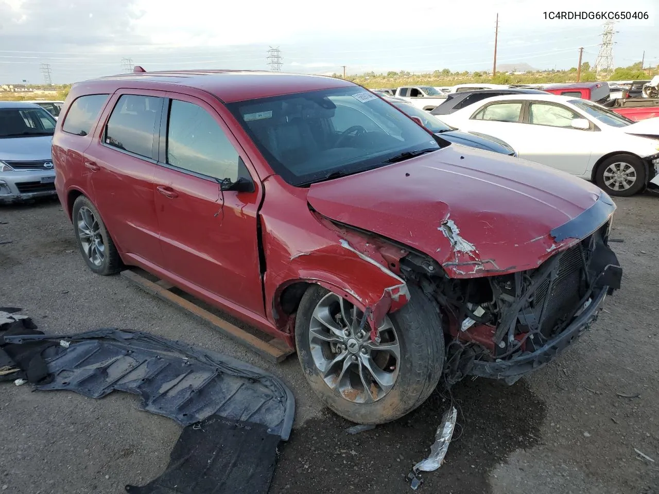 1C4RDHDG6KC650406 2019 Dodge Durango Gt