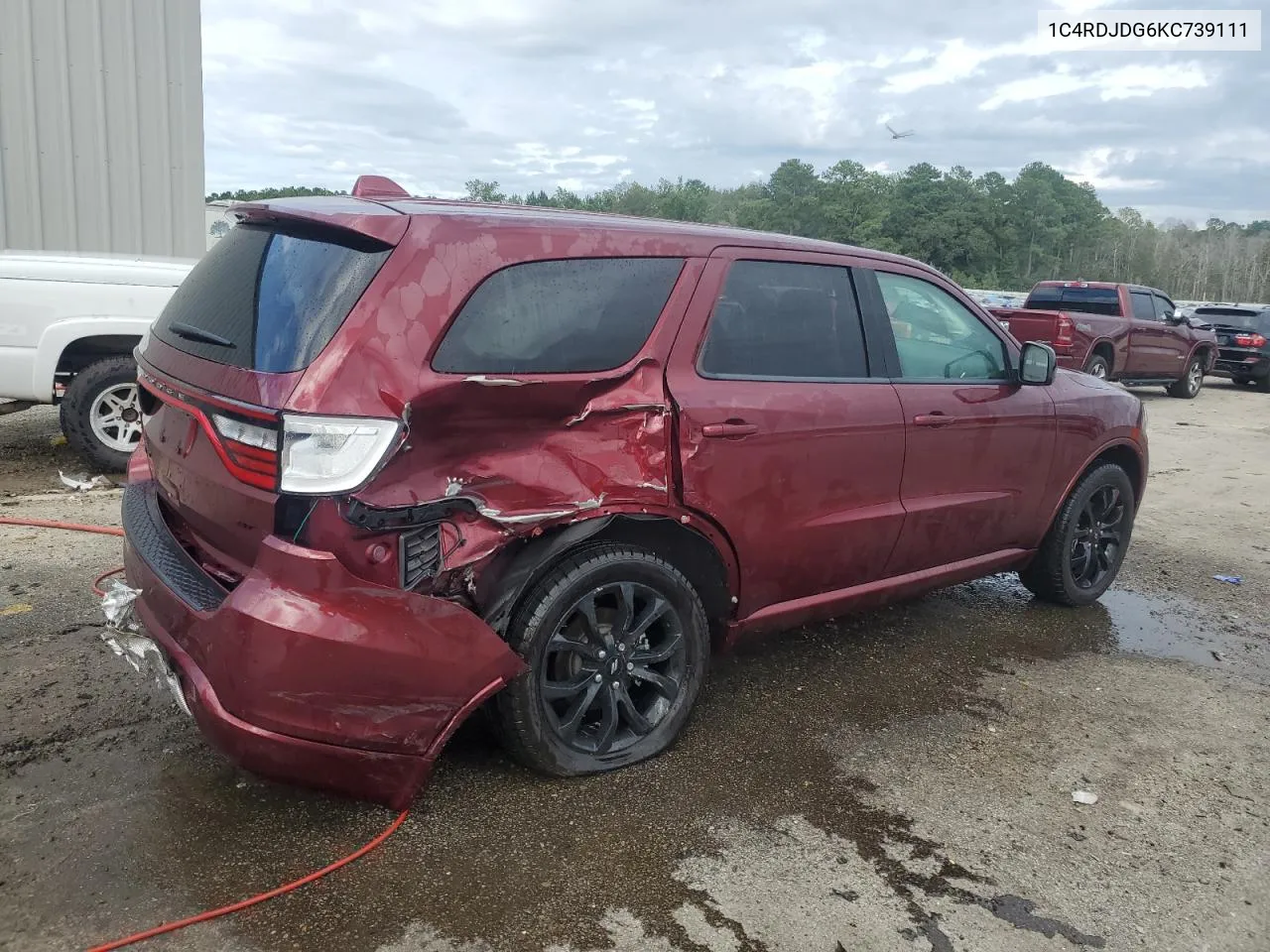 2019 Dodge Durango Gt VIN: 1C4RDJDG6KC739111 Lot: 68282444