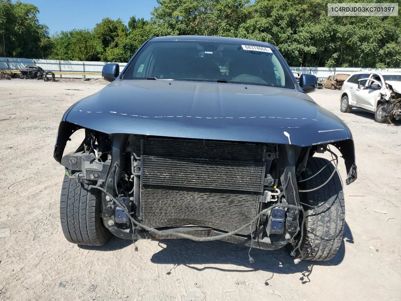 2019 Dodge Durango Gt VIN: 1C4RDJDG3KC701397 Lot: 68374664