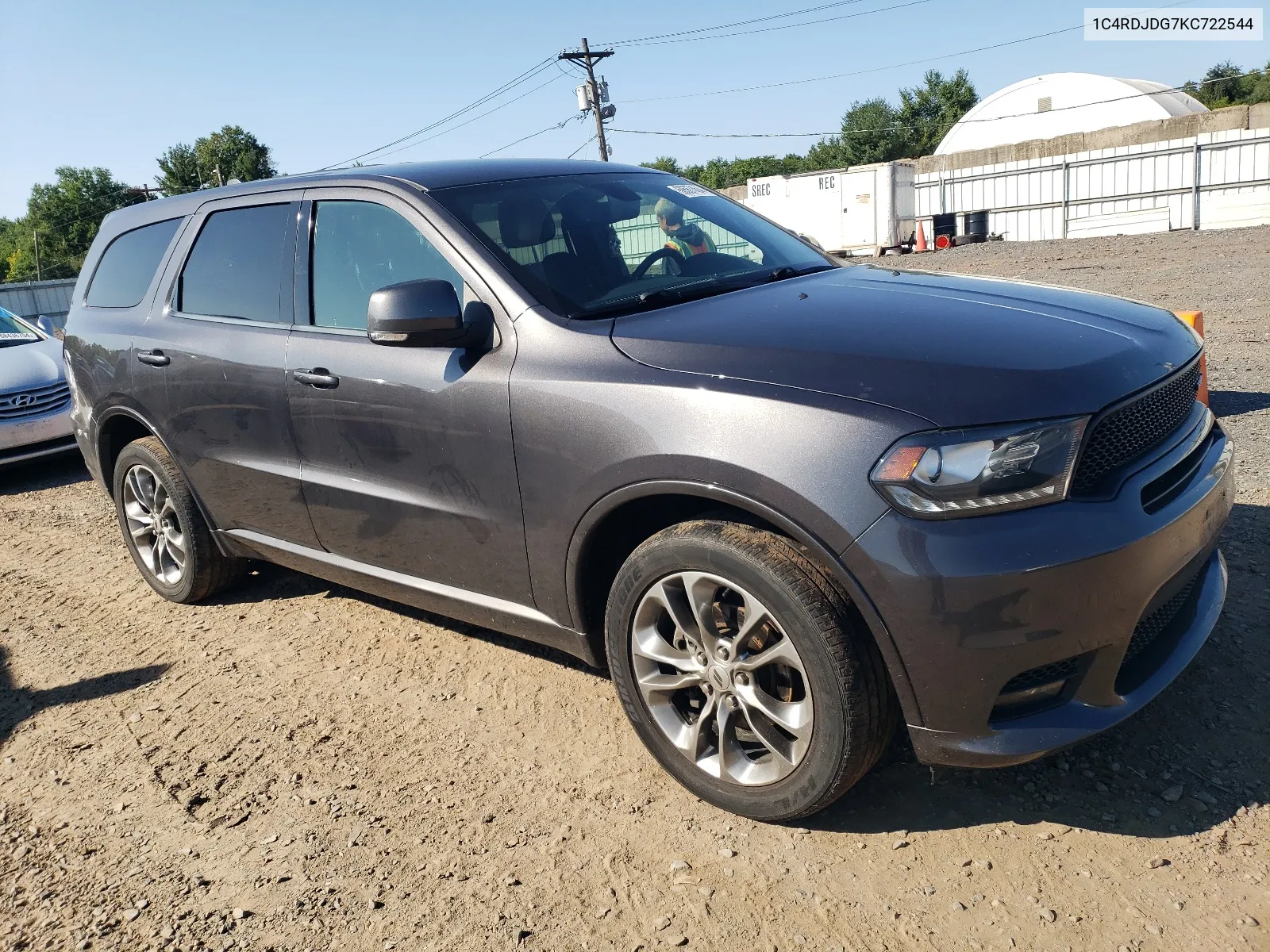 2019 Dodge Durango Gt VIN: 1C4RDJDG7KC722544 Lot: 68567454