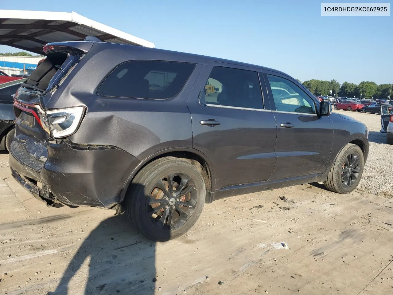 2019 Dodge Durango Gt VIN: 1C4RDHDG2KC662925 Lot: 68885084