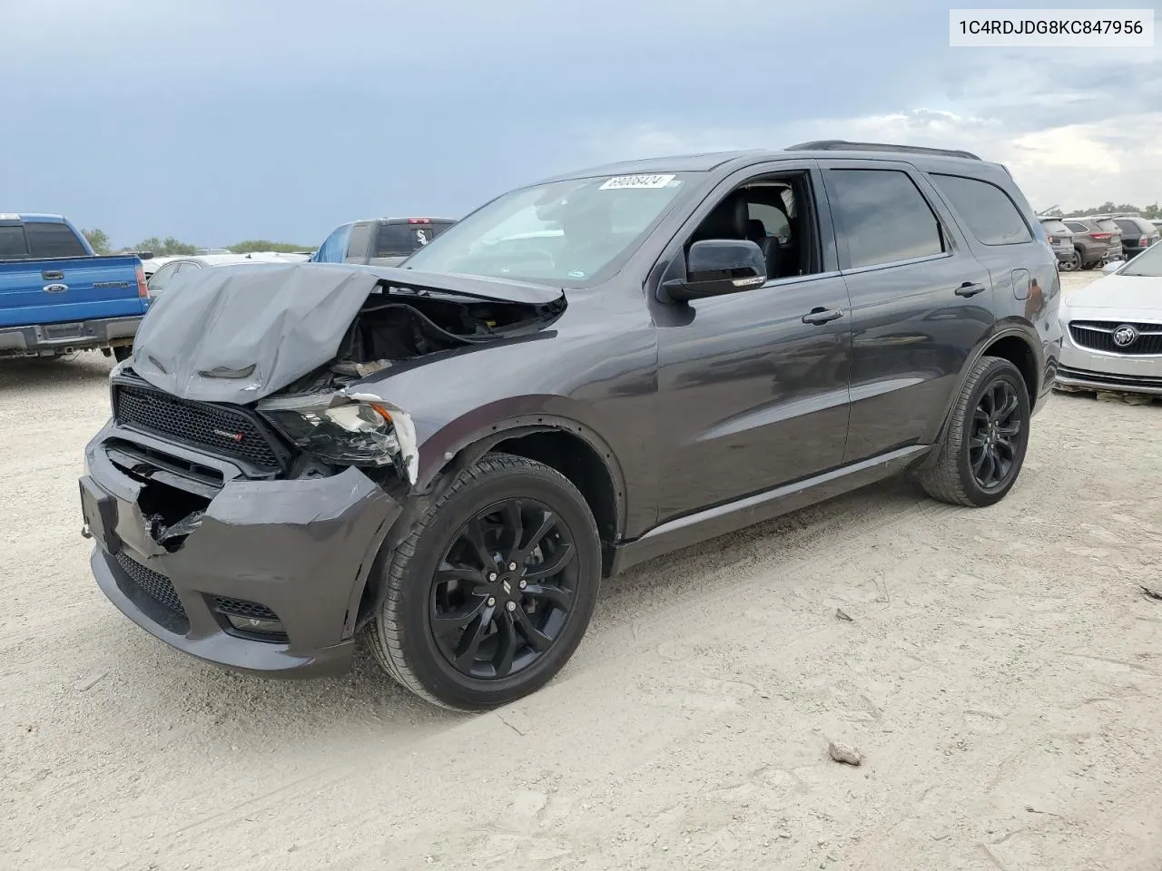 2019 Dodge Durango Gt VIN: 1C4RDJDG8KC847956 Lot: 69008424