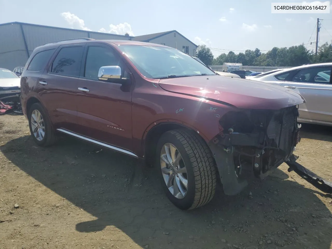 1C4RDHEG0KC616427 2019 Dodge Durango Citadel