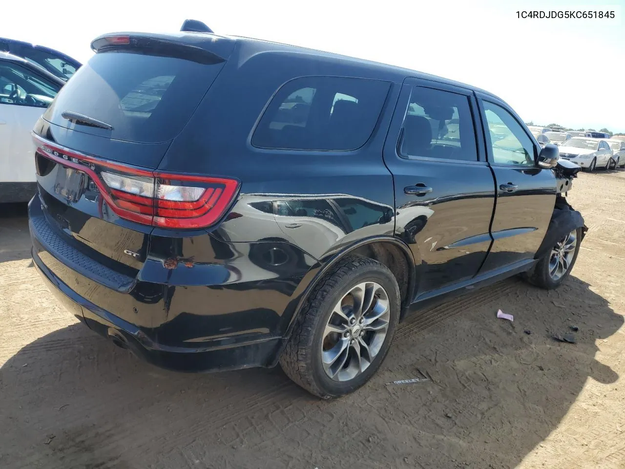 2019 Dodge Durango Gt VIN: 1C4RDJDG5KC651845 Lot: 69282314