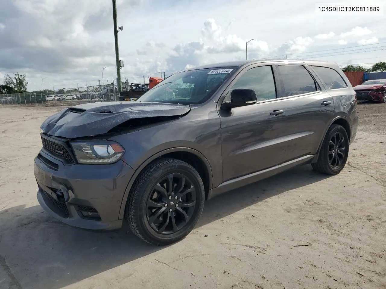 2019 Dodge Durango R/T VIN: 1C4SDHCT3KC811889 Lot: 69300744