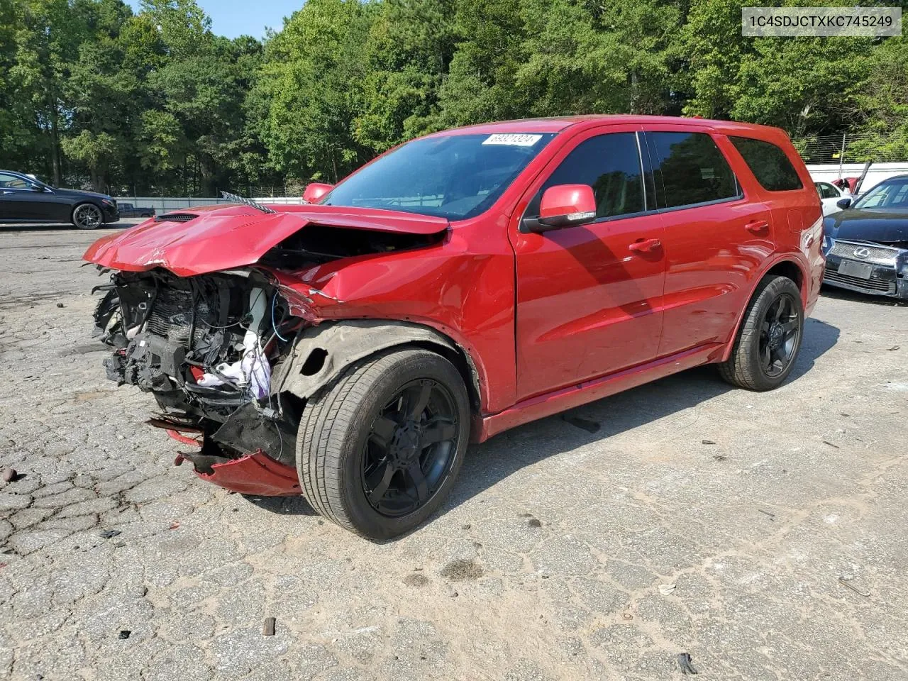 2019 Dodge Durango R/T VIN: 1C4SDJCTXKC745249 Lot: 69321324