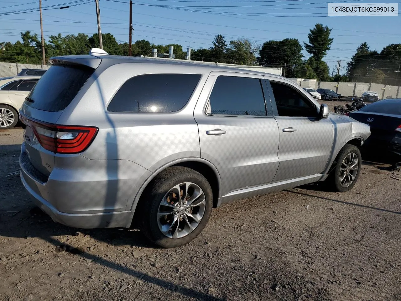 2019 Dodge Durango R/T VIN: 1C4SDJCT6KC599013 Lot: 69967394