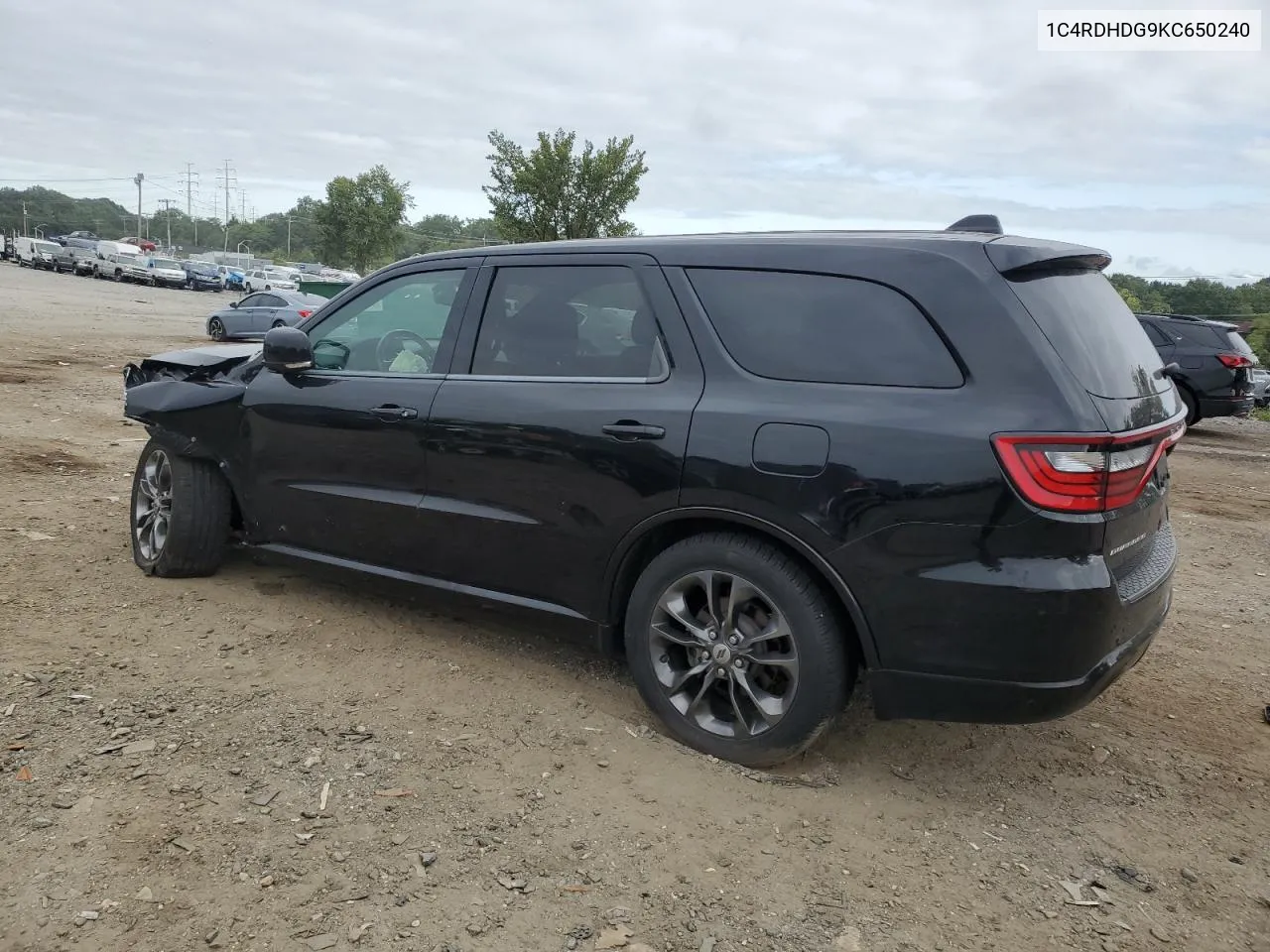 2019 Dodge Durango Gt VIN: 1C4RDHDG9KC650240 Lot: 70402194