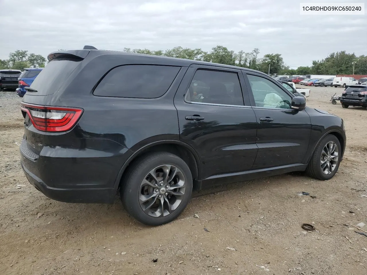 2019 Dodge Durango Gt VIN: 1C4RDHDG9KC650240 Lot: 70402194