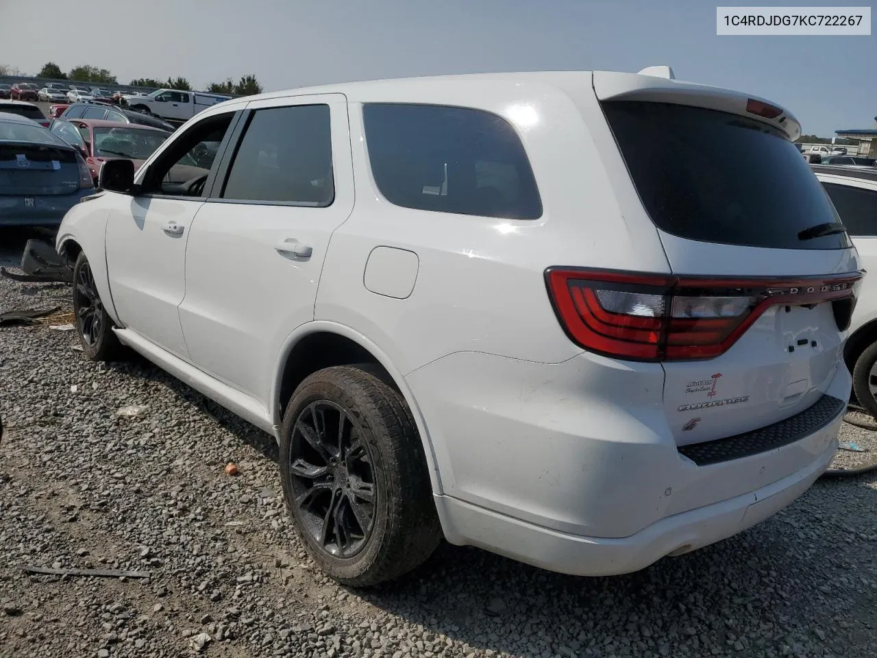 2019 Dodge Durango Gt VIN: 1C4RDJDG7KC722267 Lot: 70430614