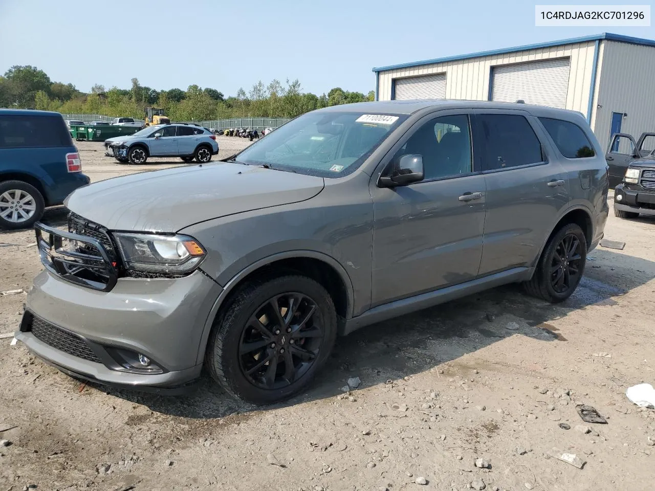 2019 Dodge Durango Sxt VIN: 1C4RDJAG2KC701296 Lot: 71100044