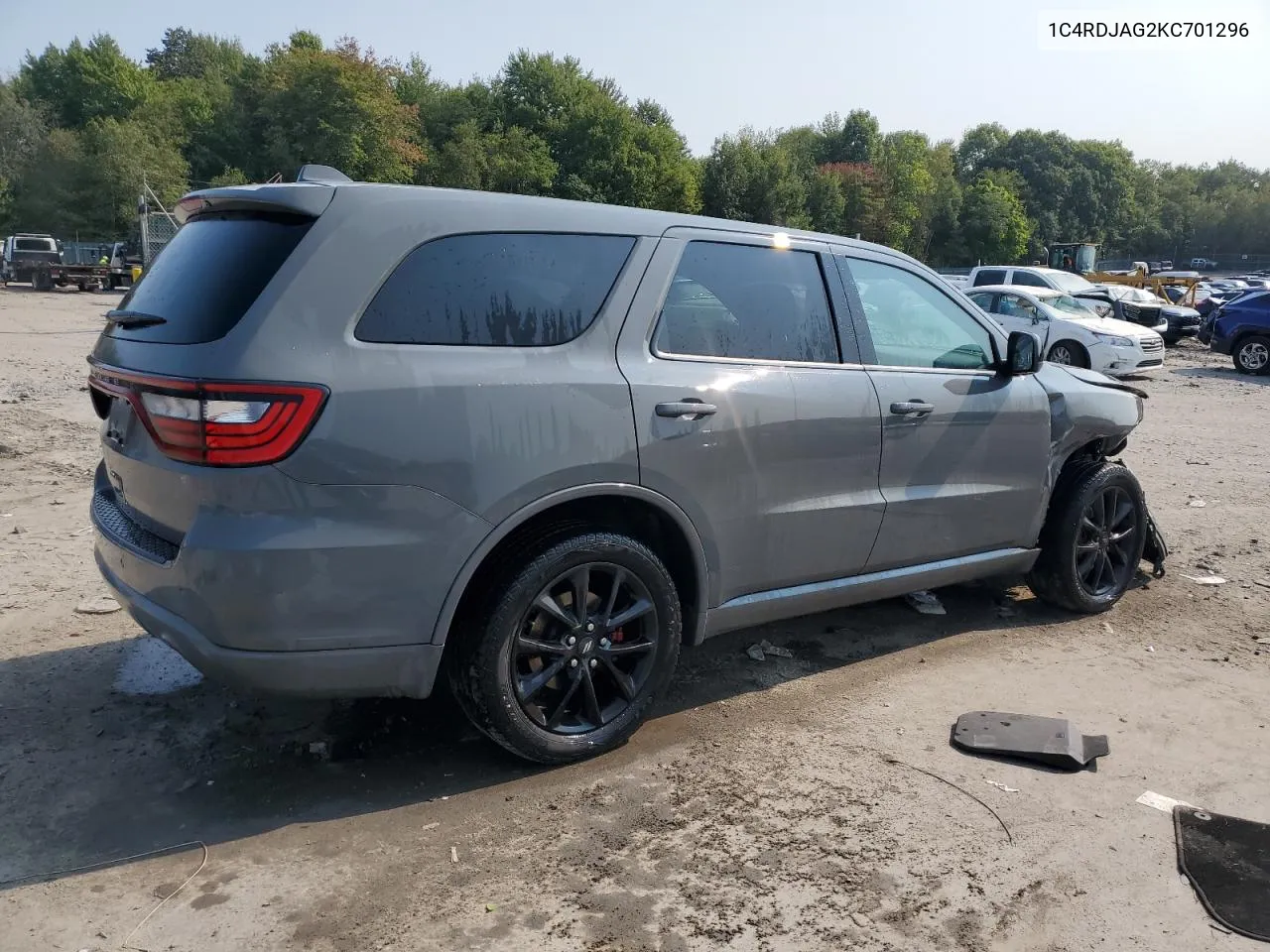 2019 Dodge Durango Sxt VIN: 1C4RDJAG2KC701296 Lot: 71100044