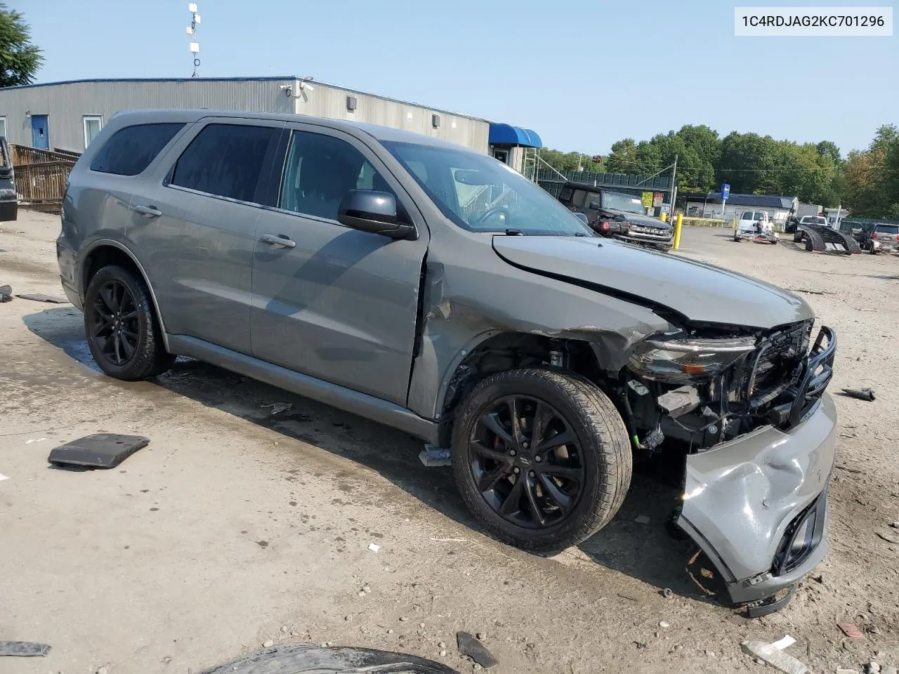 2019 Dodge Durango Sxt VIN: 1C4RDJAG2KC701296 Lot: 71100044